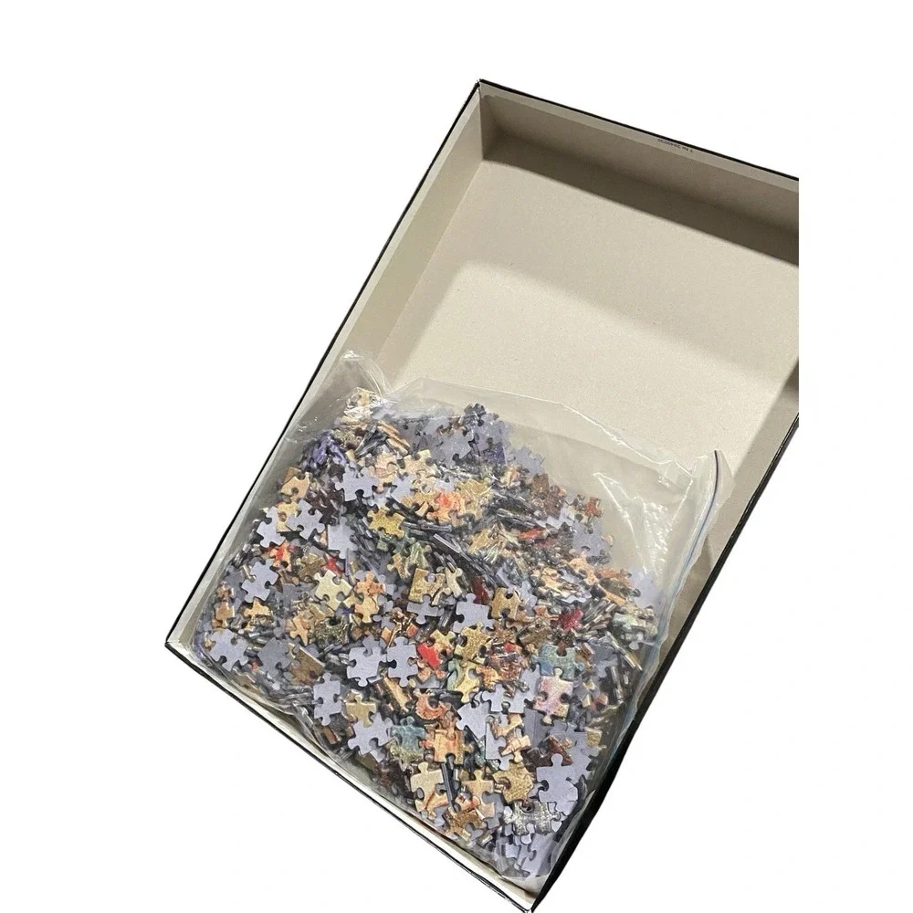Piatnik Gustav Klimt Lady with Fan 1000 Piece Jigsaw Puzzle #567940 Complete